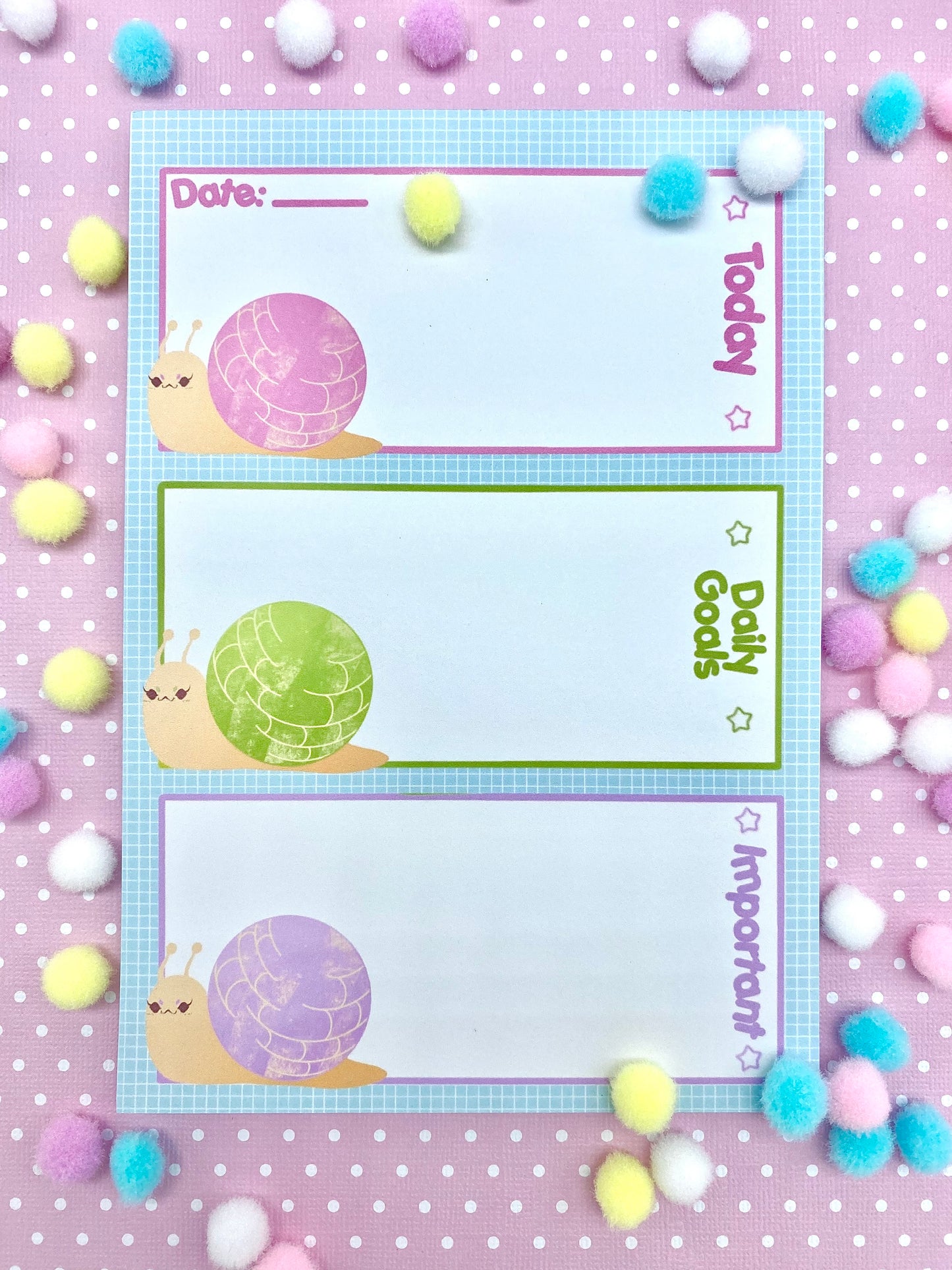 Concha Snails Daily Planner