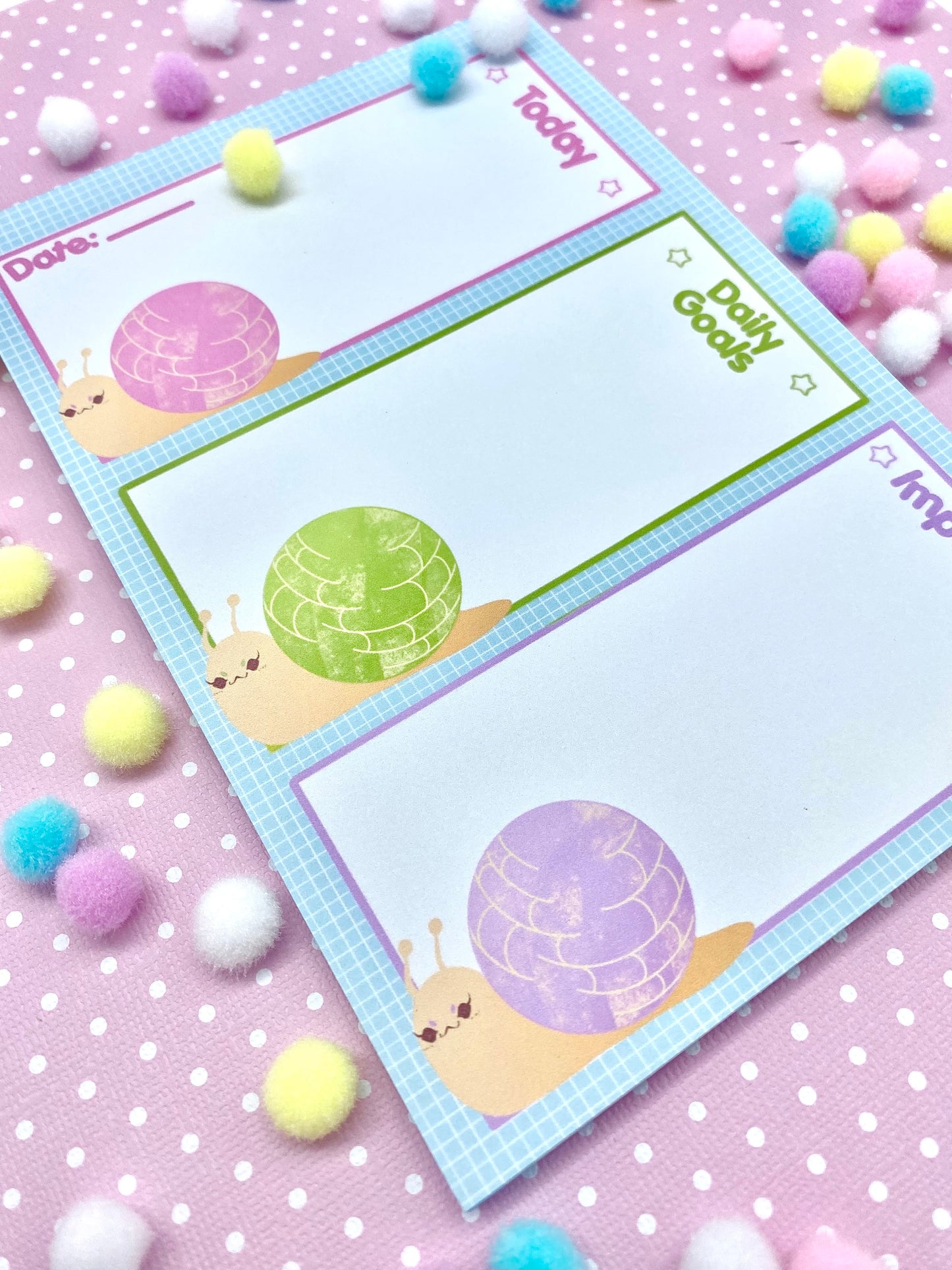 Concha Snails Daily Planner