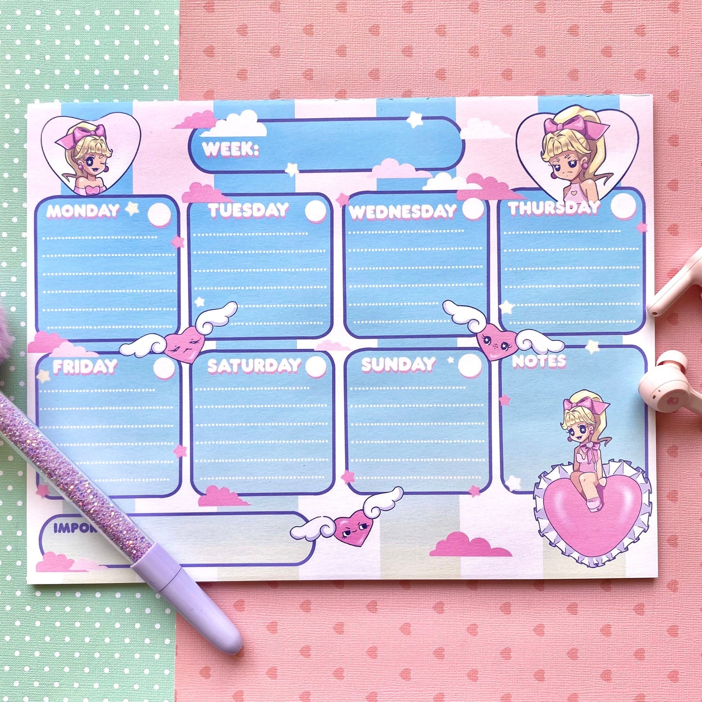 Cloud Girlie Weekly Planner
