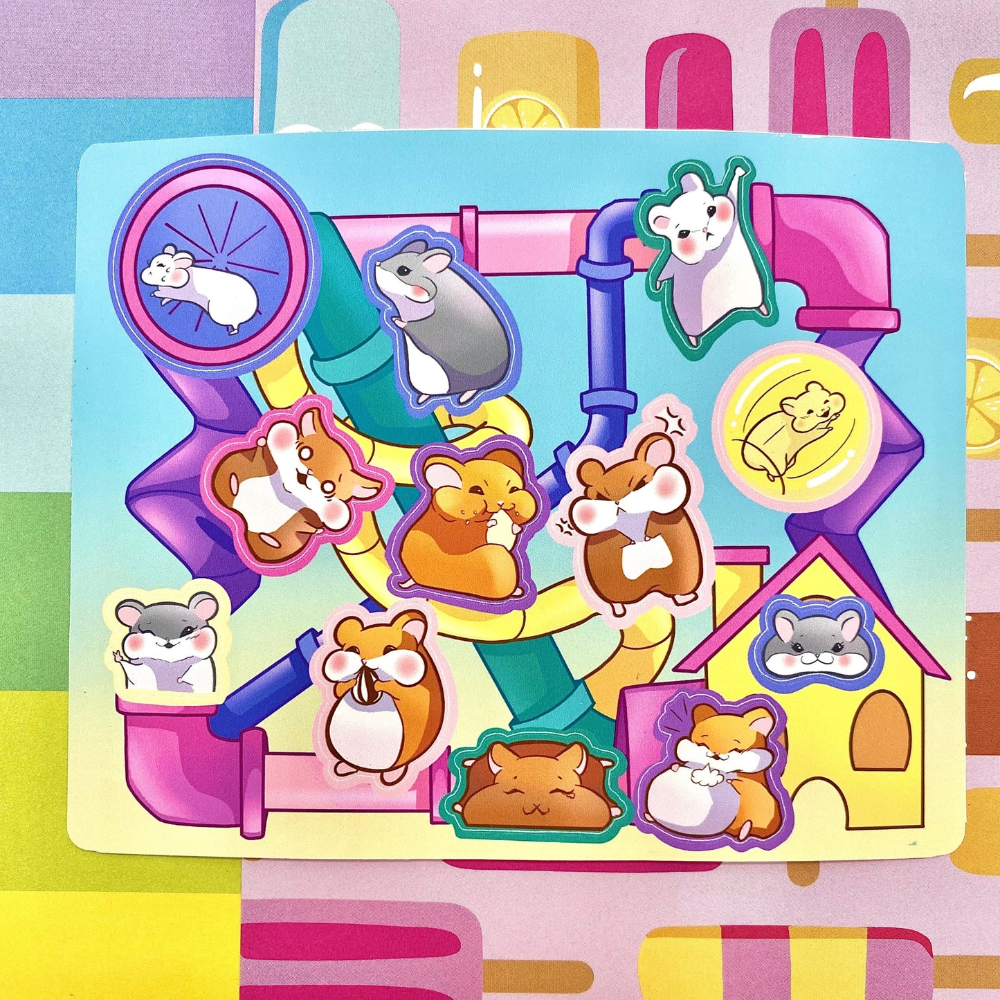 Hamster Hell Deer Deco Sticker Sheet