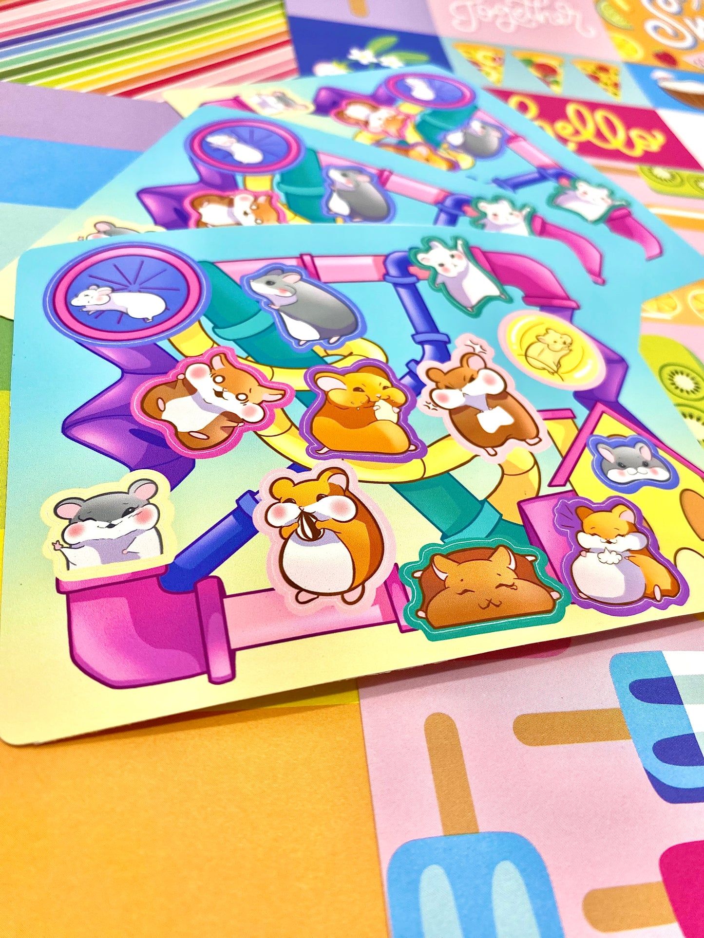 Hamster Hell Deer Deco Sticker Sheet