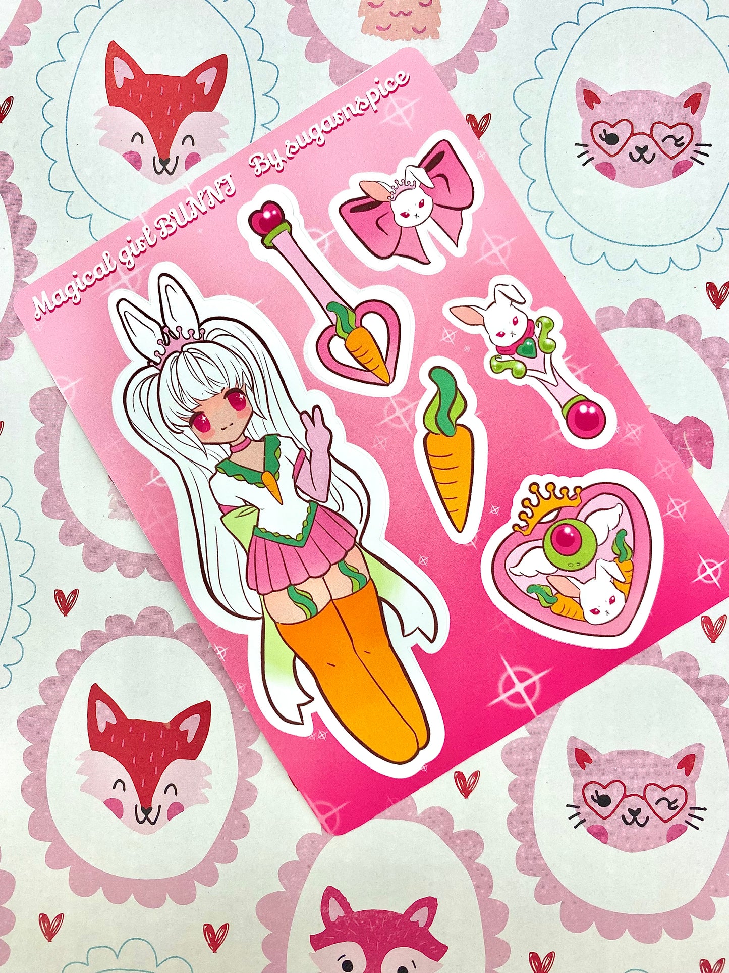 Magical Girl Bunni Sticker Sheet