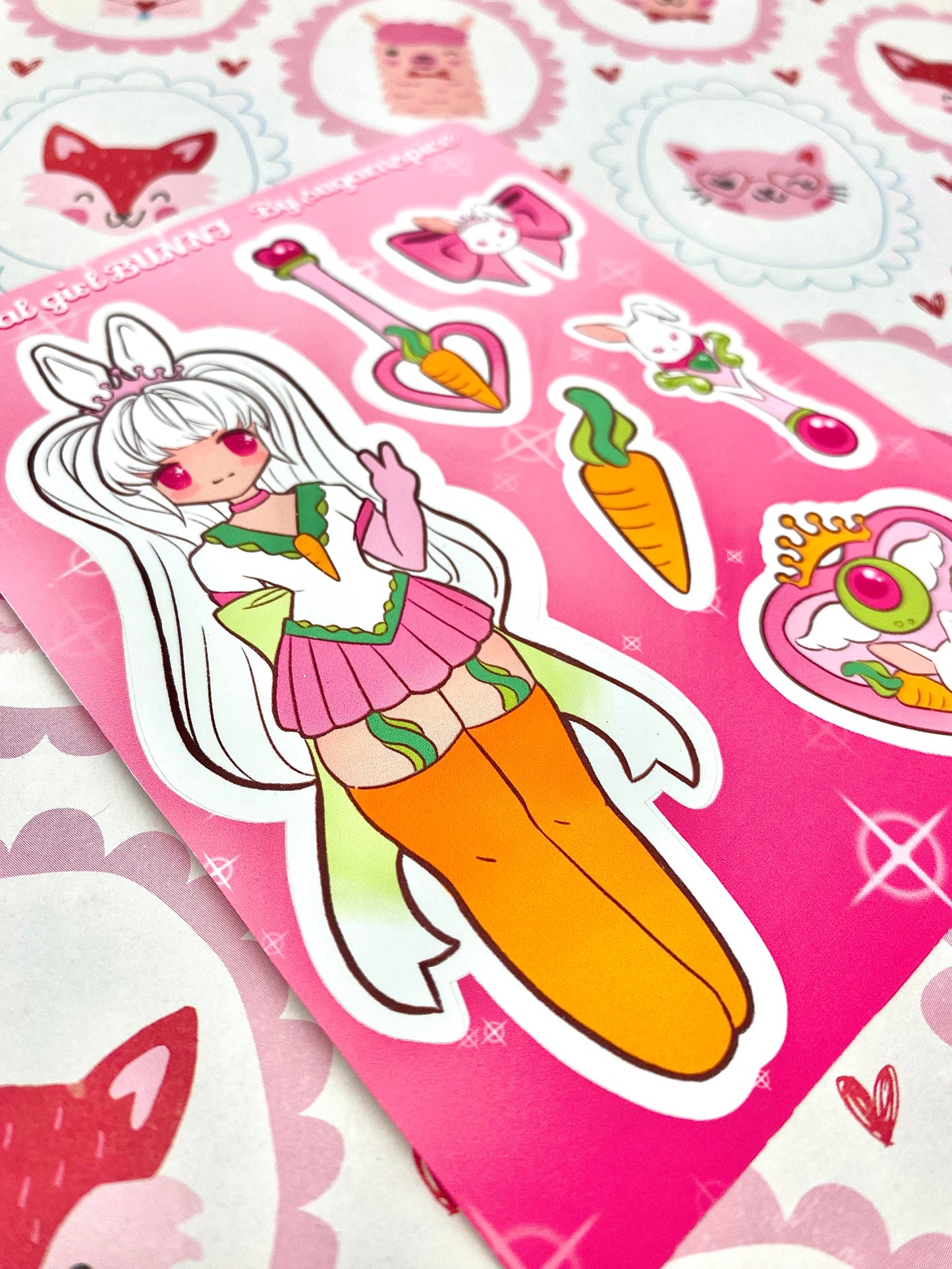 Magical Girl Bunni Sticker Sheet