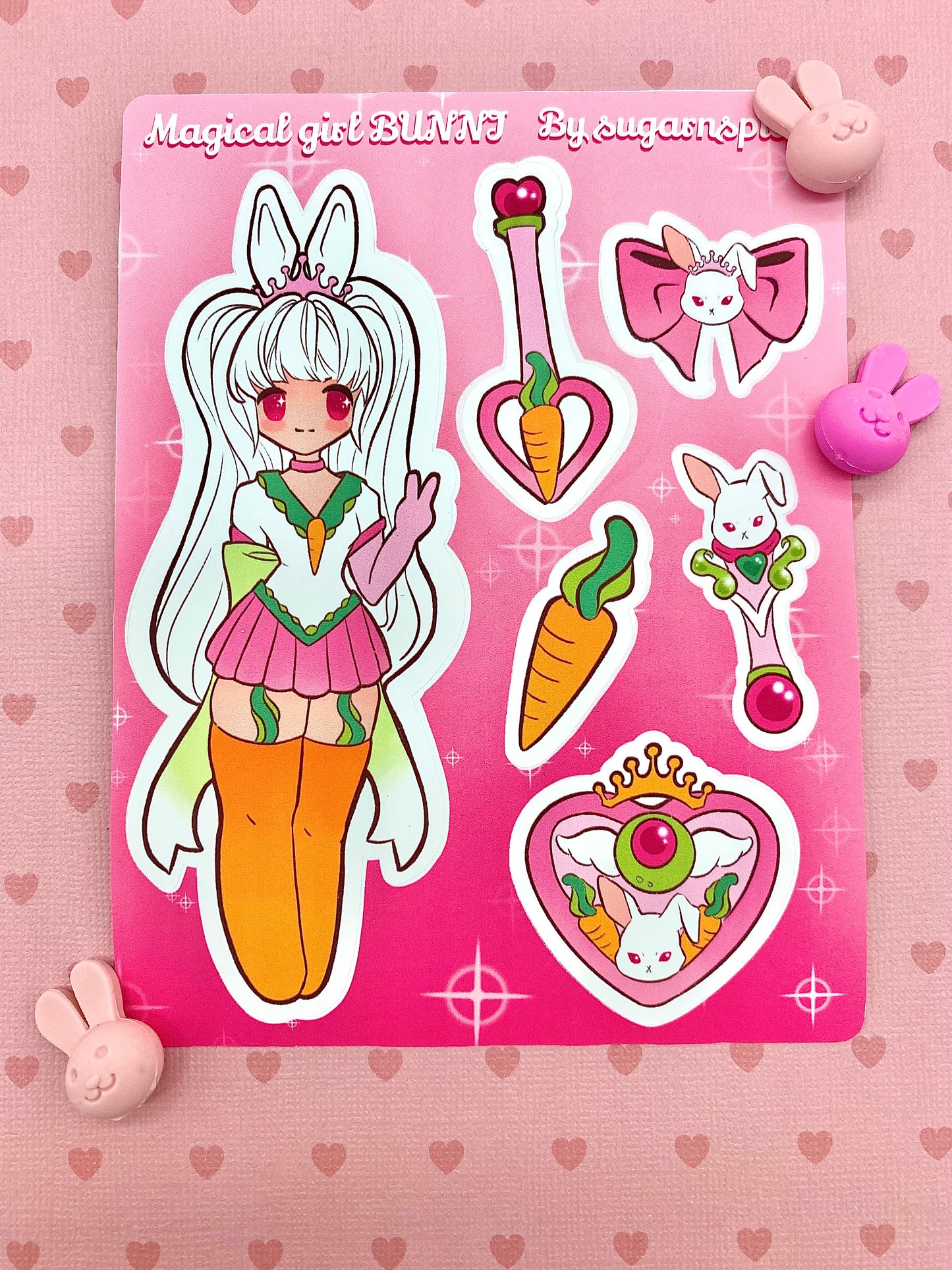 Magical Girl Bunni Sticker Sheet