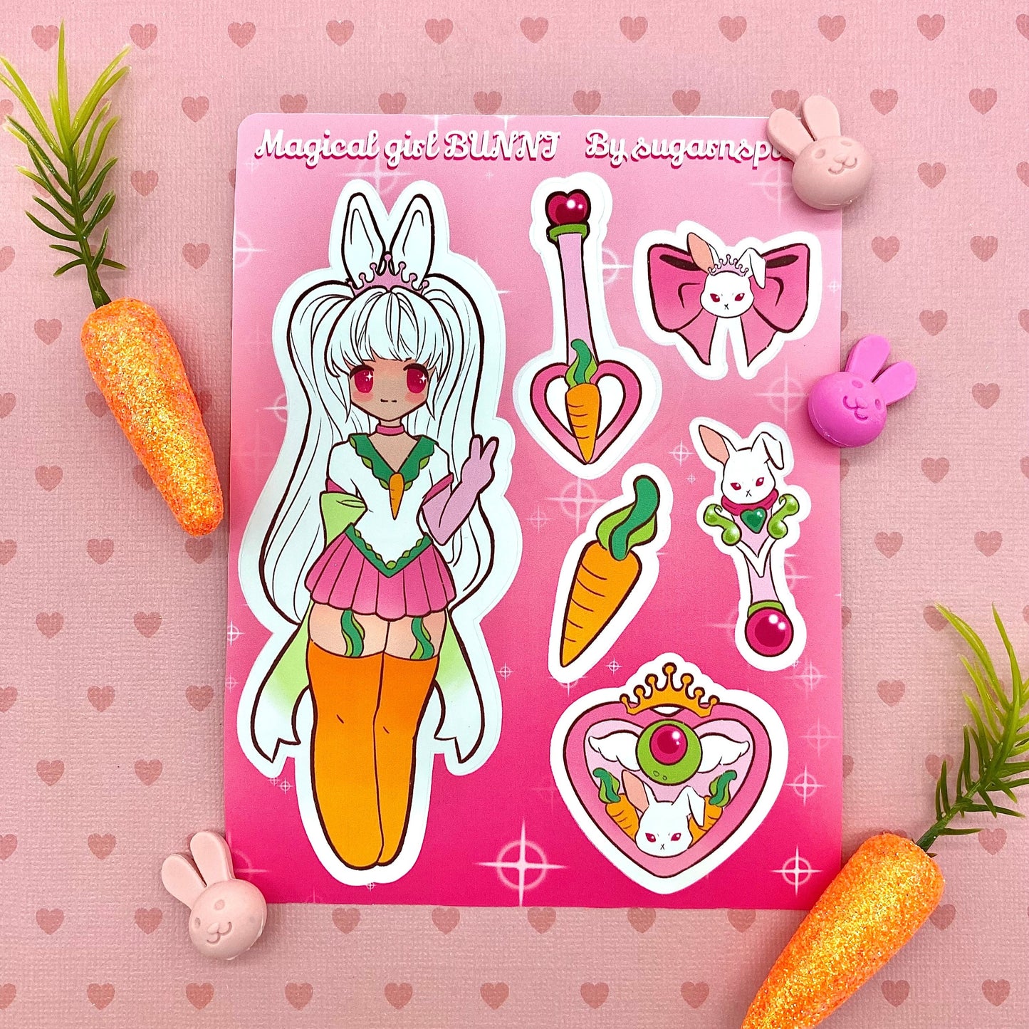 Magical Girl Bunni Sticker Sheet