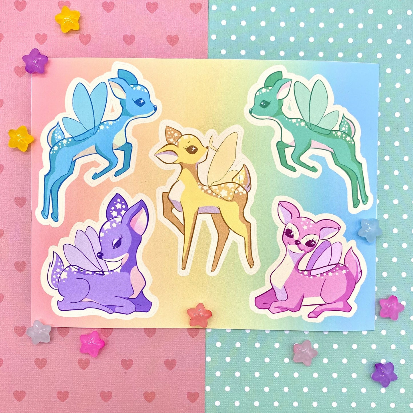 Fairy Deer Deco Sticker Sheet