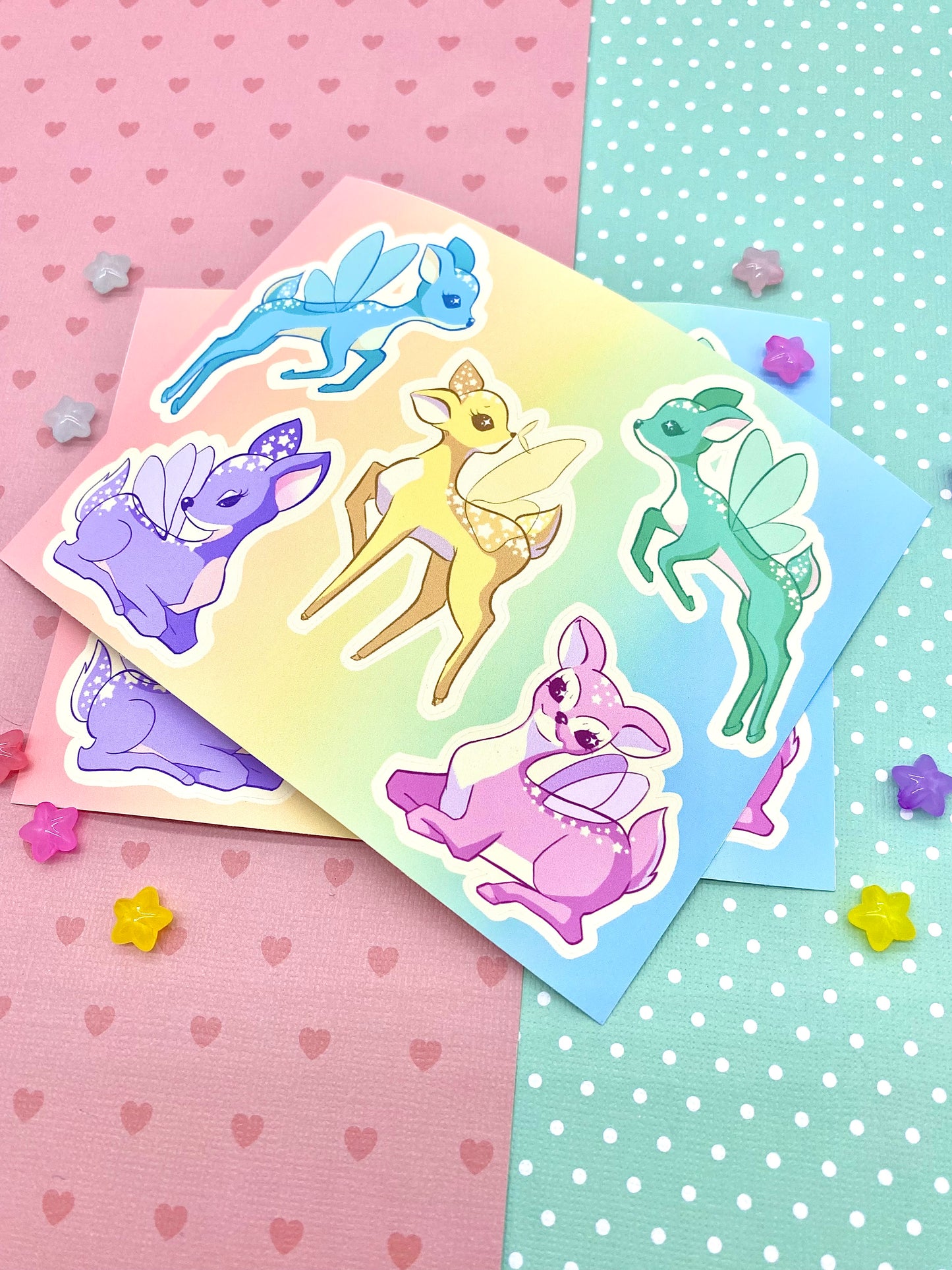Fairy Deer Deco Sticker Sheet