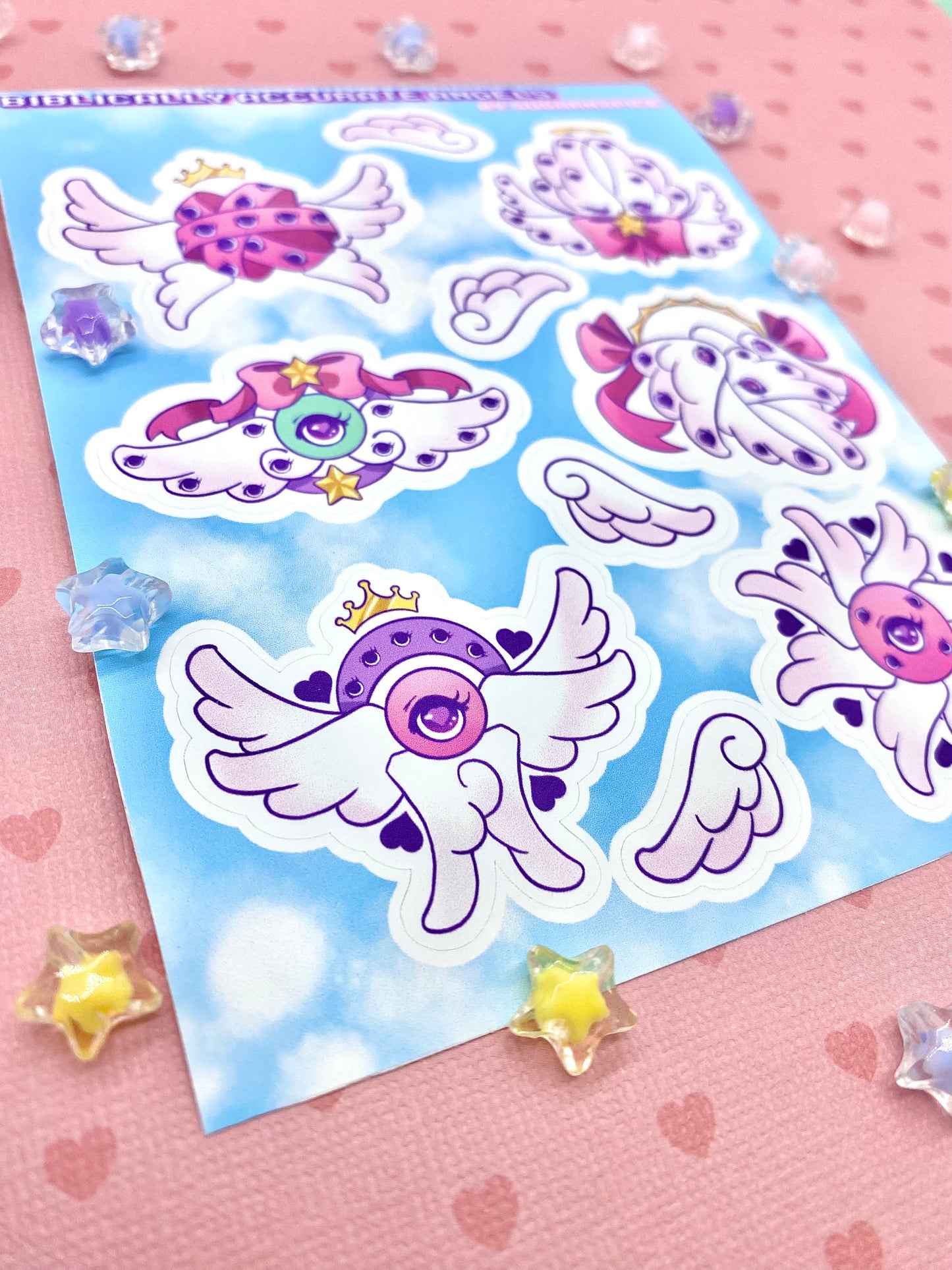 Biblically Accurate Kawaii Angels Sticker Sheet