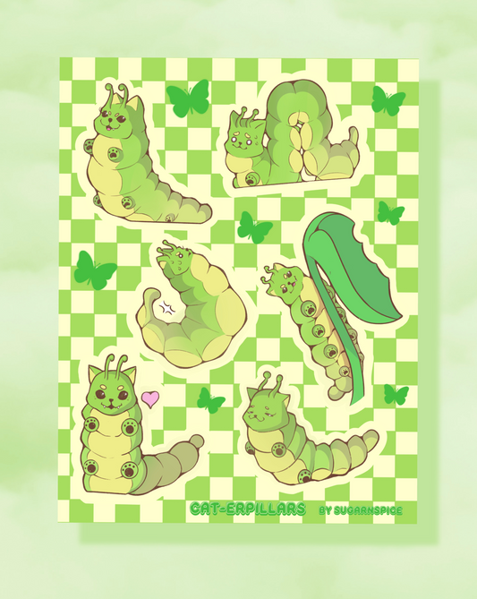 Caterpillars Sticker Sheet