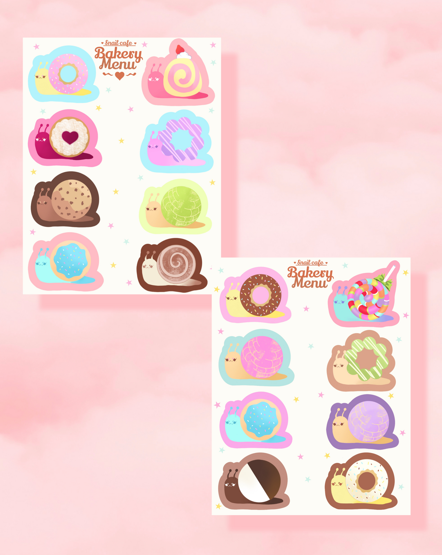 Snail Bakery Sticker Sheets