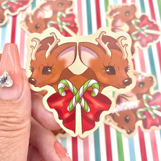 Christmas Reindeers vinyl sticker