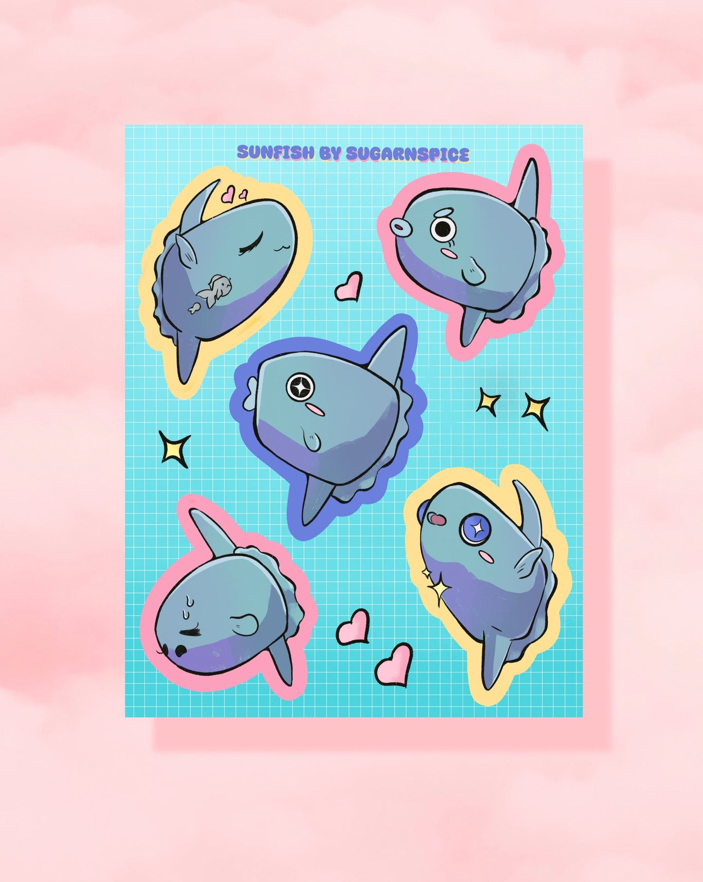 Sunfish Sticker Sheet