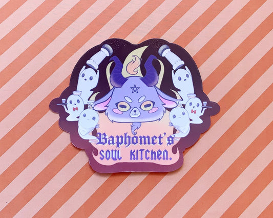 Baphomet's soul kitchen vinyl sticker