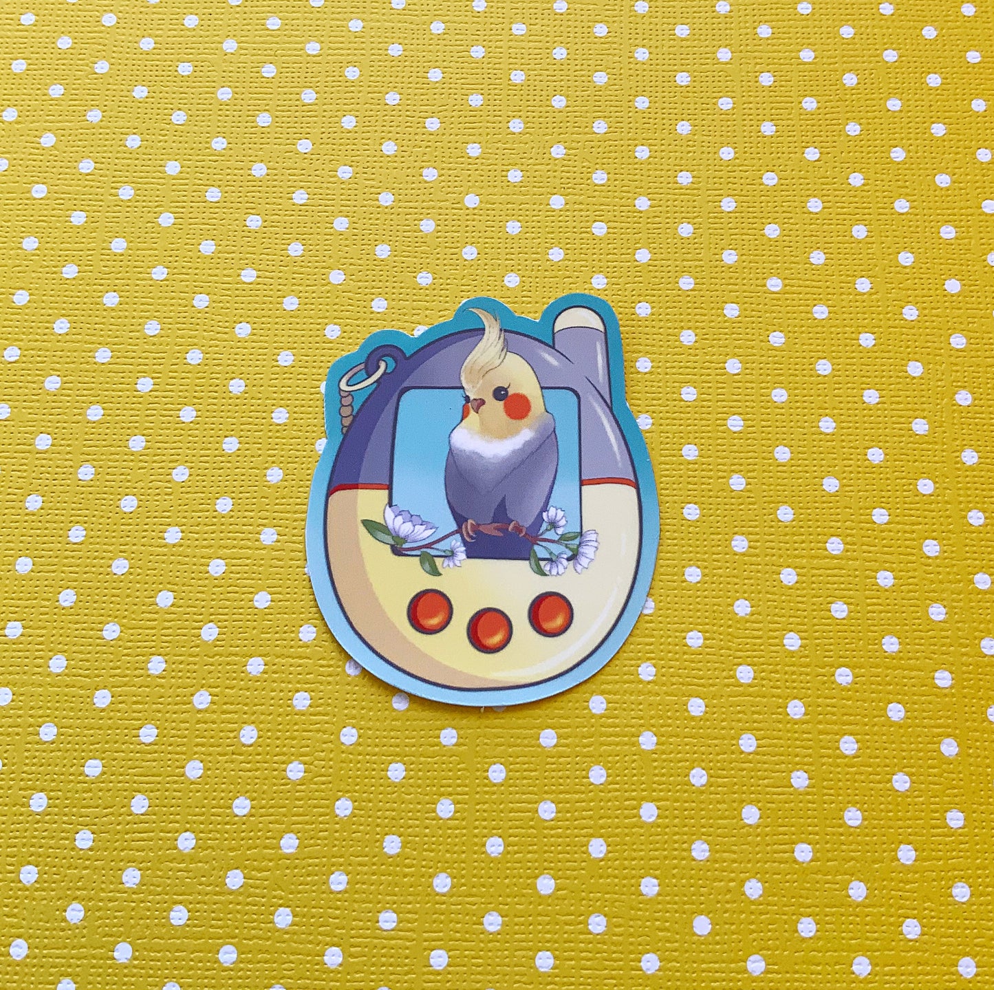 Cockatiel Tamagotchi vinyl stickers