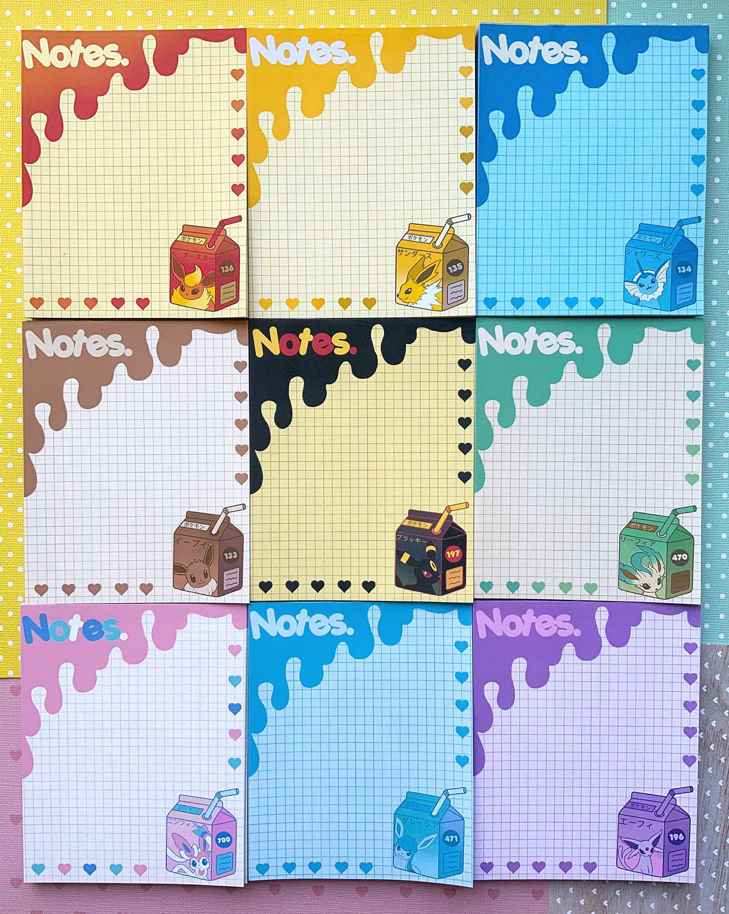 Eeveelutions Juicebox Notepads