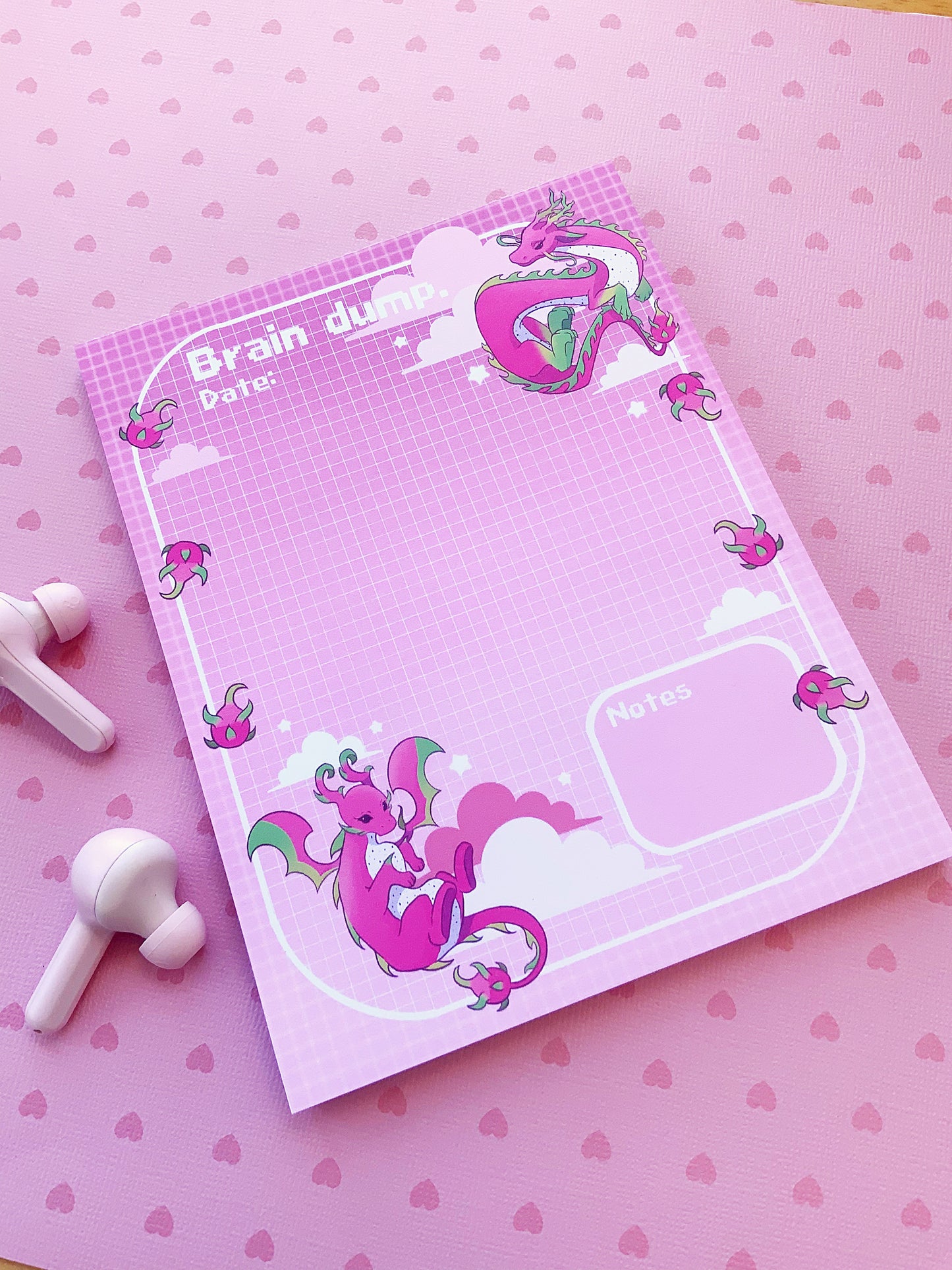 Dragon Fruit Notepad/ Day Planner