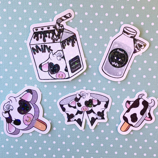 Moolisa vinyl sticker set of 5 laptop/decals available in 7 colors