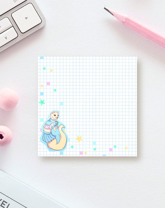 Sailor Fuku Ferret Memopad (Blue)