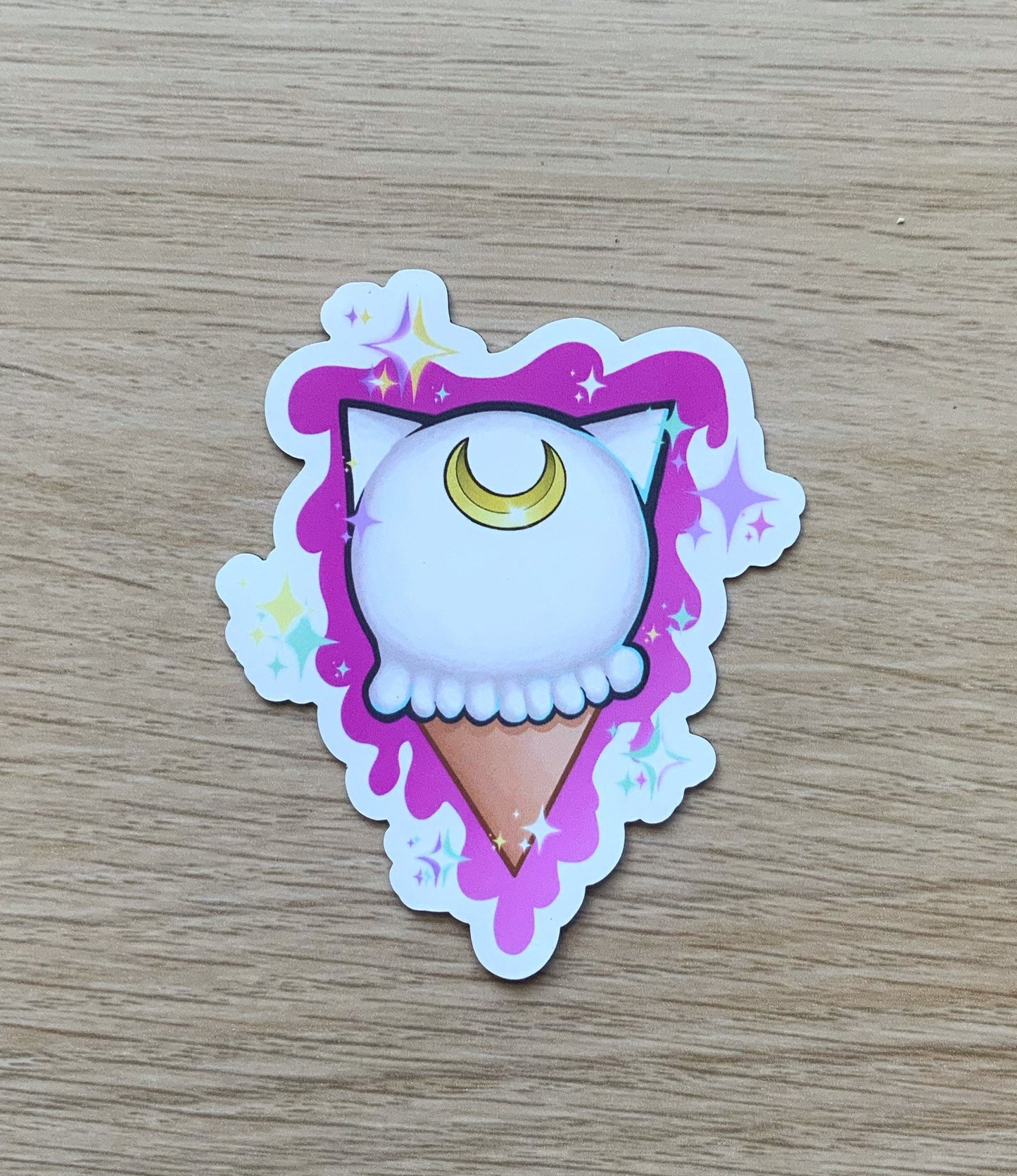 Sailor Moon Artemis Luna ice cream cone magnets (set of 2)