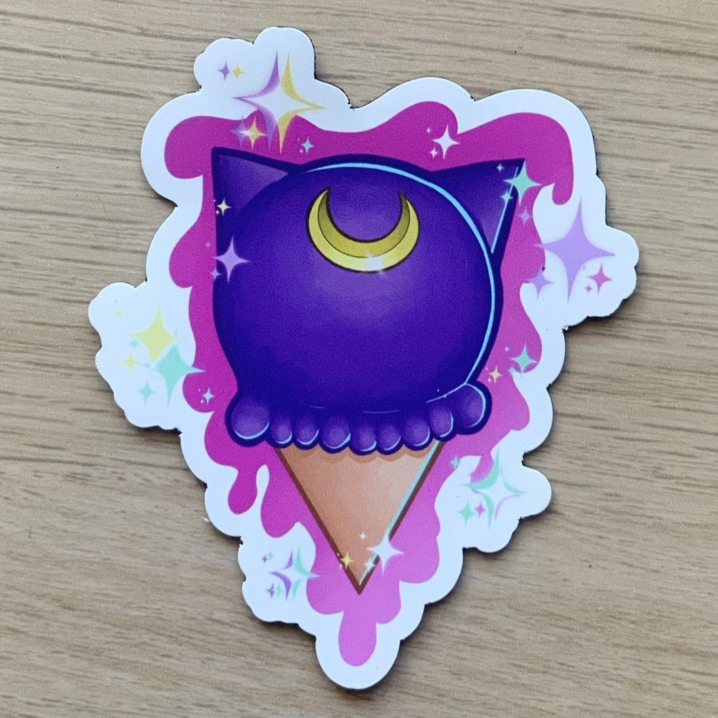 Sailor Moon  Luna ice cream cone magnet