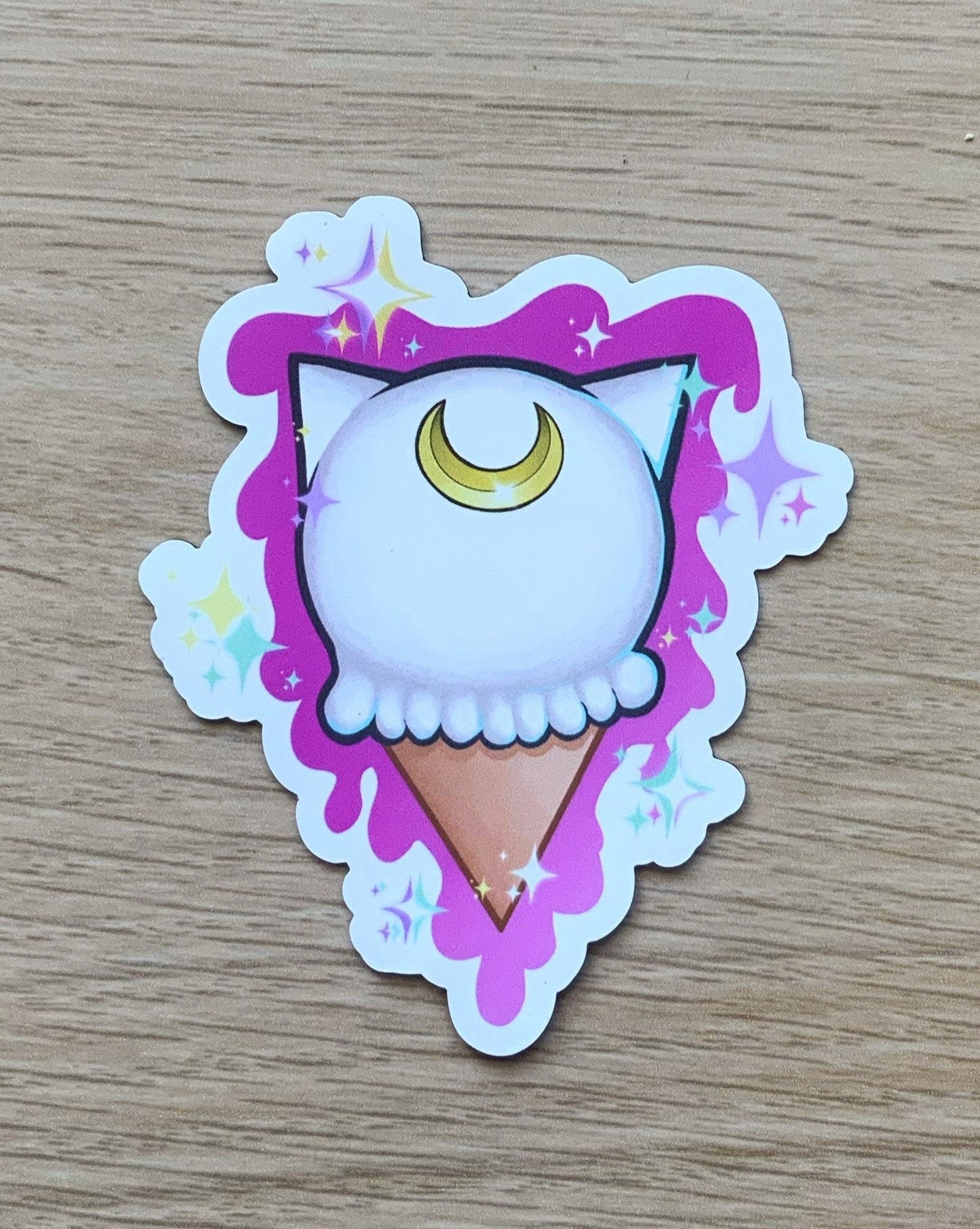 Sailor Moon Artemis ice cream cone magnet