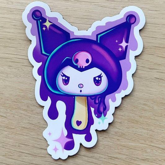 kuromi  kawaii ice cream cone magnet