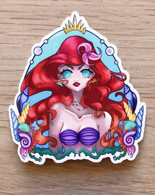 The little mermaid Ariel vinyl sticker