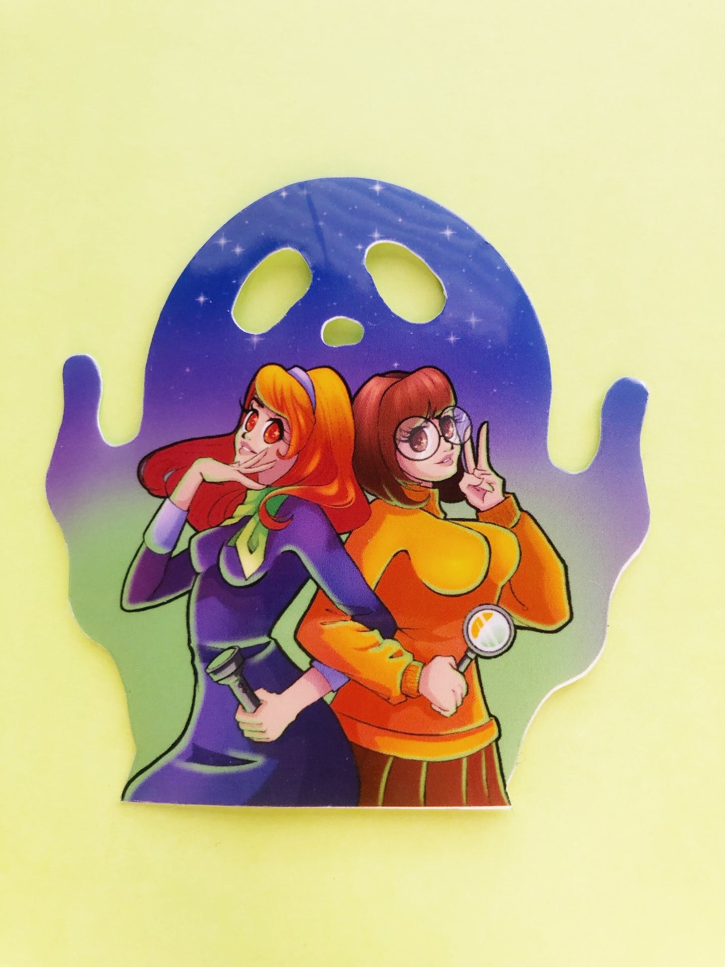 Scooby Doo Velma and Daphne vinyl sticker