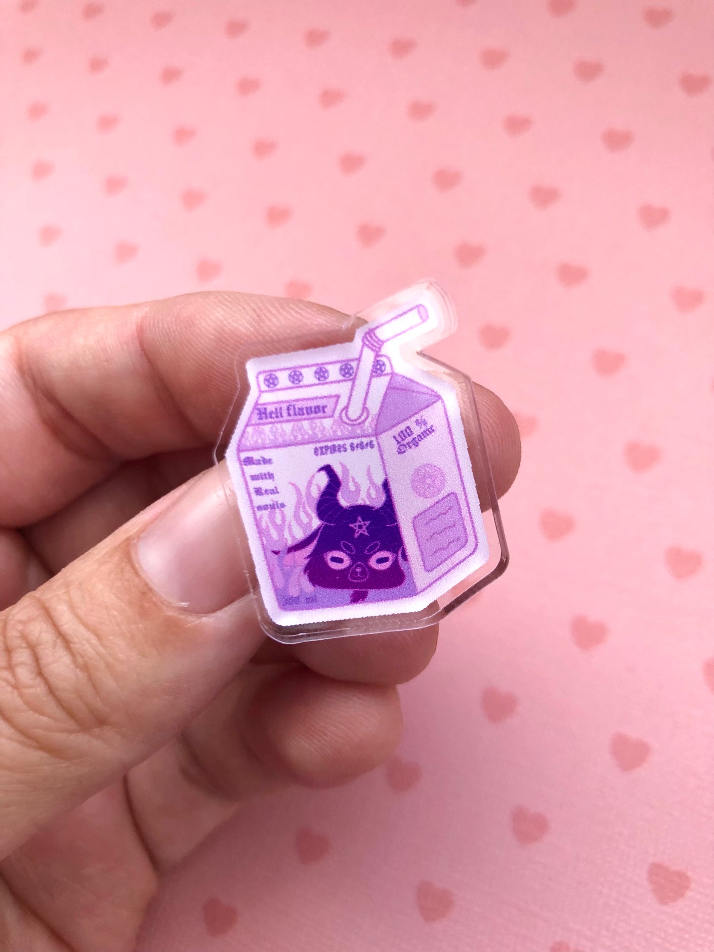 Baphomet Juicebox Acrylic Pin