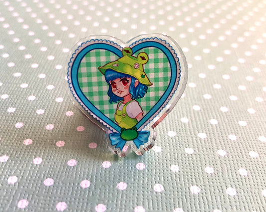 Bucket Hat Girlie Acrylic Pin