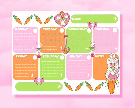 Magical Girl Bunni Weekly Planner