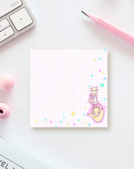 Sailor Fuku Ferret Memopad (Pink)