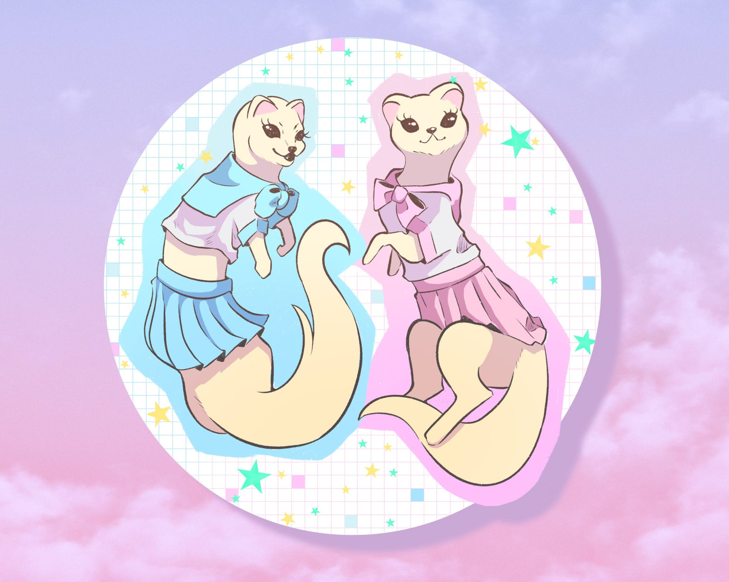 Sailor Ferrets vinyl sticker